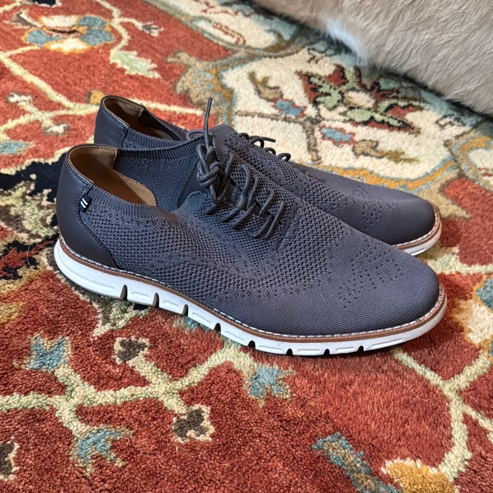 Nautica Men's Gray Knit Casual Shoes 12 wrenwood knit